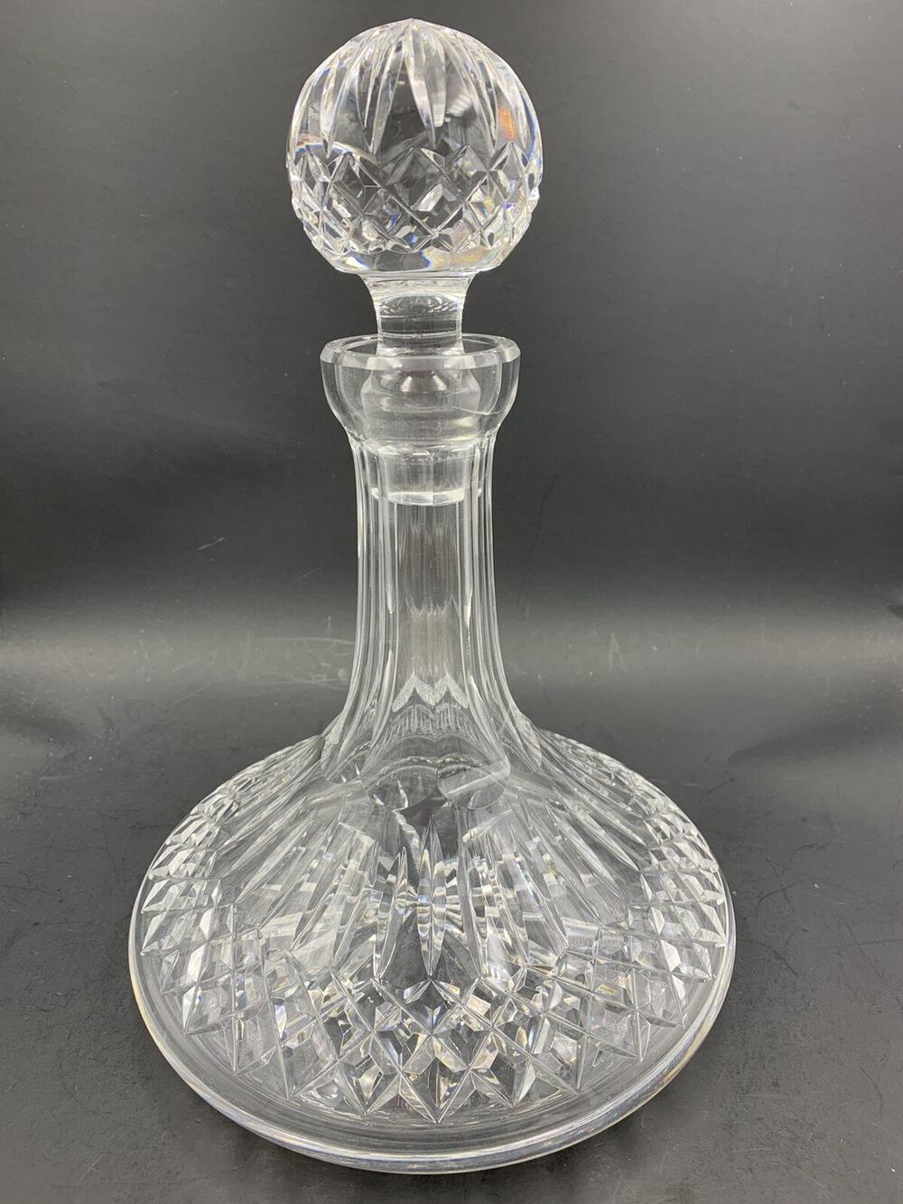 Vintage WATERFORD CRYSTAL Ships Decanter & Stopper